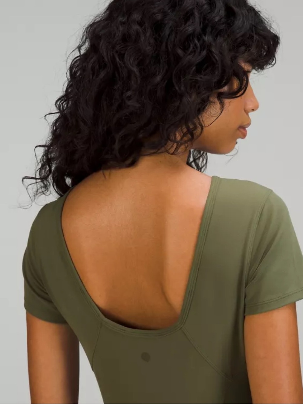 Lululemon Align Crop - Olive Green - Size M (6-8)
